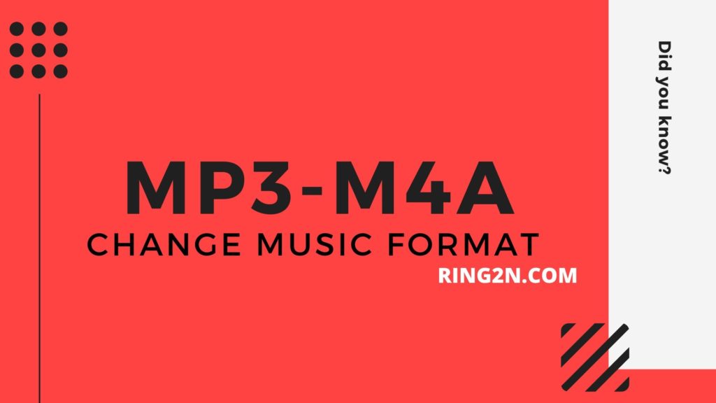 MP3 to M4A Change Music Format Android to iPhone